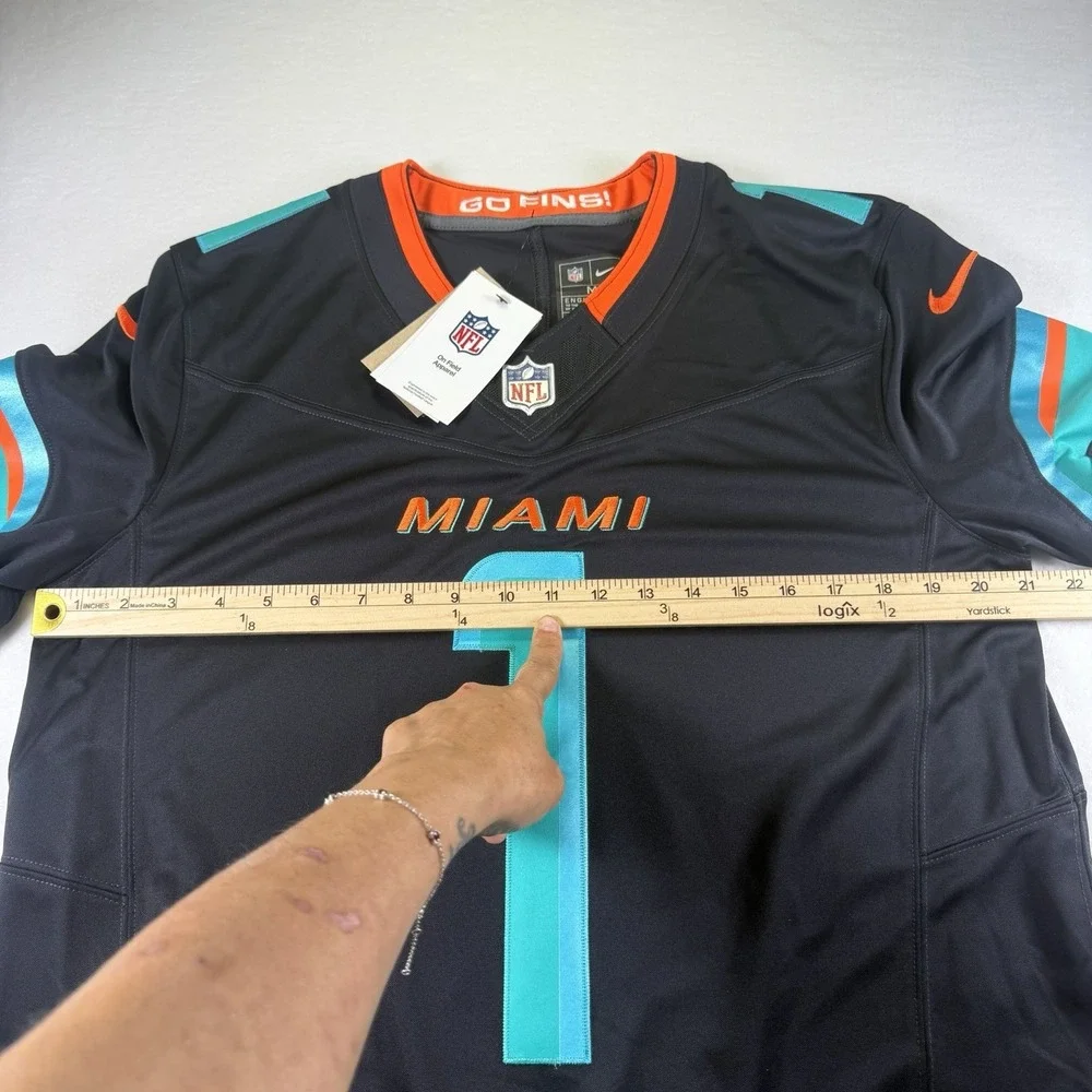 NWT Miami Dolphins Jaylen Waddle Nike Rivalries‎ Football Jersey  M $140